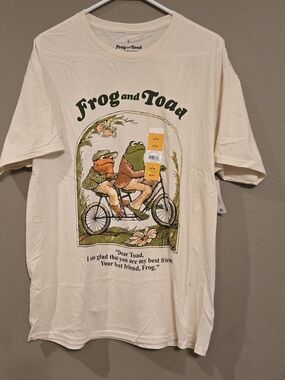Frog and Toad Graphic Tee - Cream